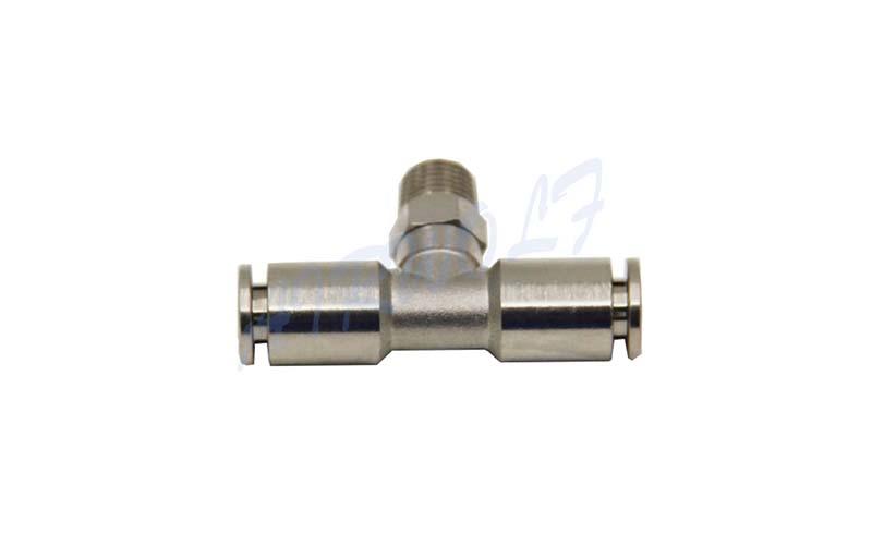 steel pneumatic tube fittings three-way durable for piping system