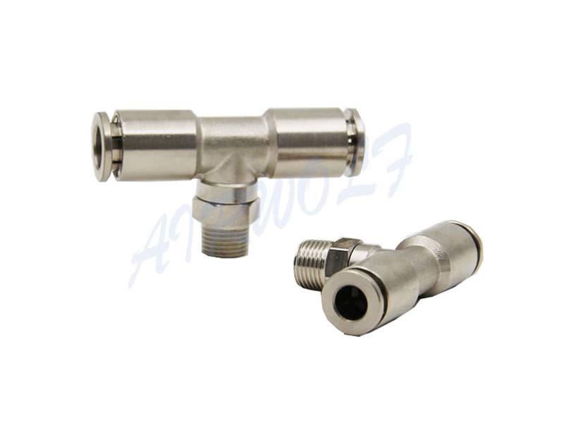 steel pneumatic tube fittings three-way durable for piping system