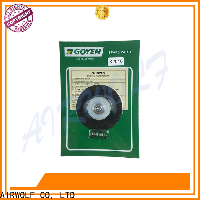 AIRWOLF red diaphragm valve repair Santoprene metallurgy industry