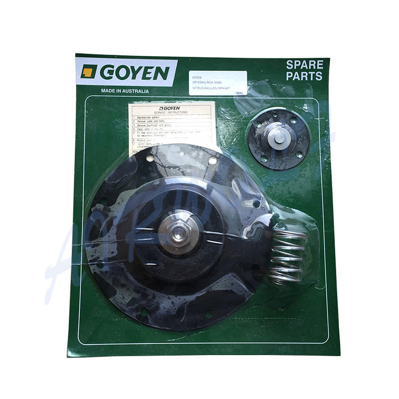 Goyen type pulse valve CA50T RCA50T CA62T RCA62T Diaphragm Repair Kits K5004 Nitrile / K5000 Viton