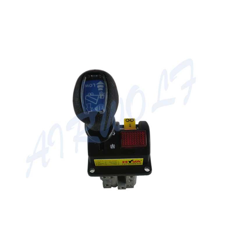 Aluminum Alloy Dump Truck Controls FLYQF34-A HYVA type 14750667H With Oval Rubber Handle