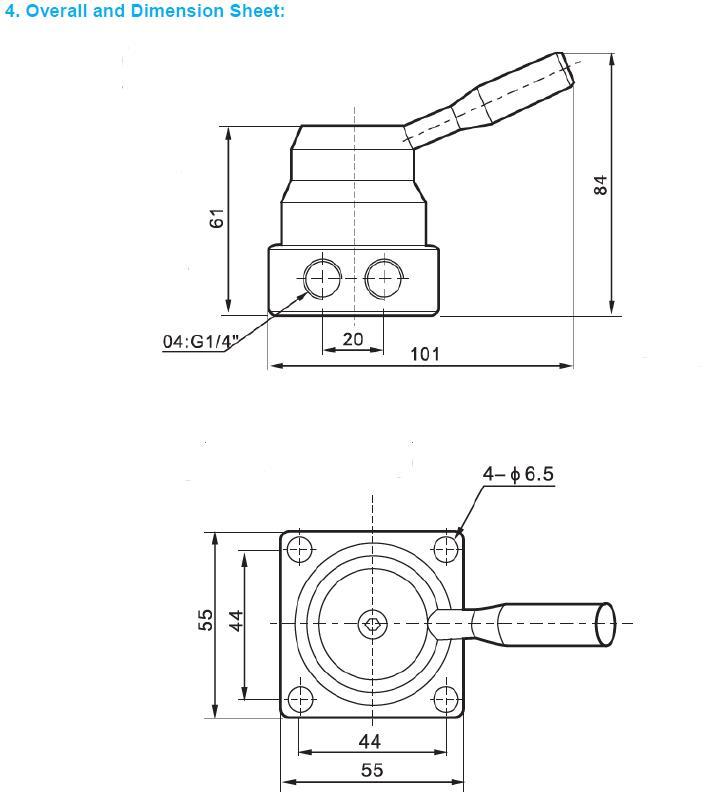 AIRWOLF manual pneumatic manual valves hand bulk production