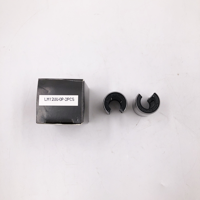 Open Type LMB12UU-OP 2PCS office equipment linear axes linear roller guide bearings