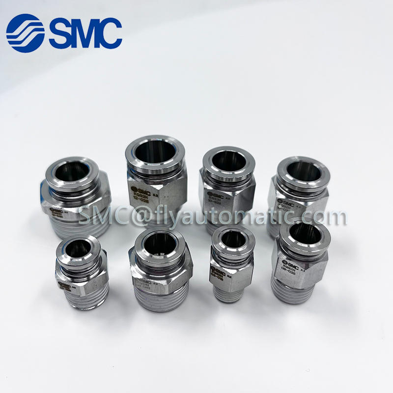 SMC Male Connector SS316 One-touch Quick Fittings KQG2H06-01S KQG2H08-02S KQG2H10-03S