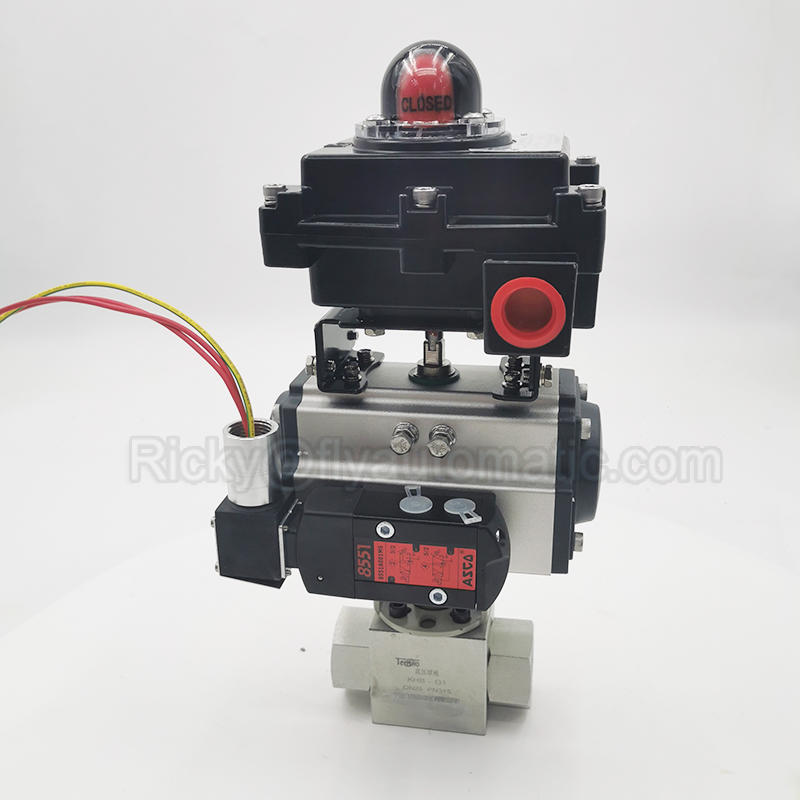 ASCO Solenoid Explosion Proof Flange Ball Valve Automatic Switch Pneumatic Actuator