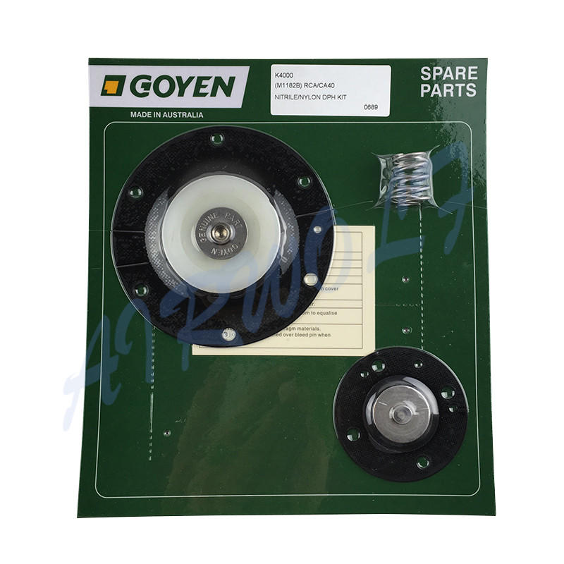 Double diaphragm pulse jet valve repair kit K4000 Nitrile / K4007 Viton for Goyen type CA40MM RCA40MM-1