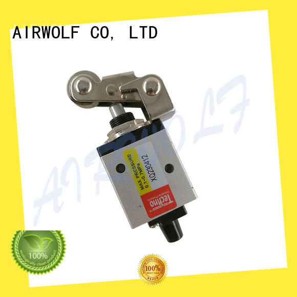AIRWOLF black pneumatic push button valve silver bulk production