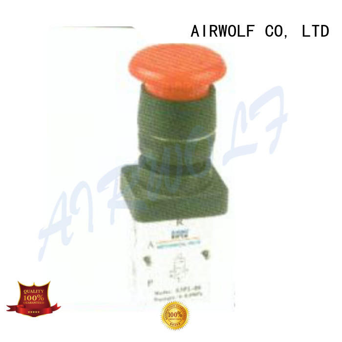 AIRWOLF black pneumatic manual control valve silver bulk production