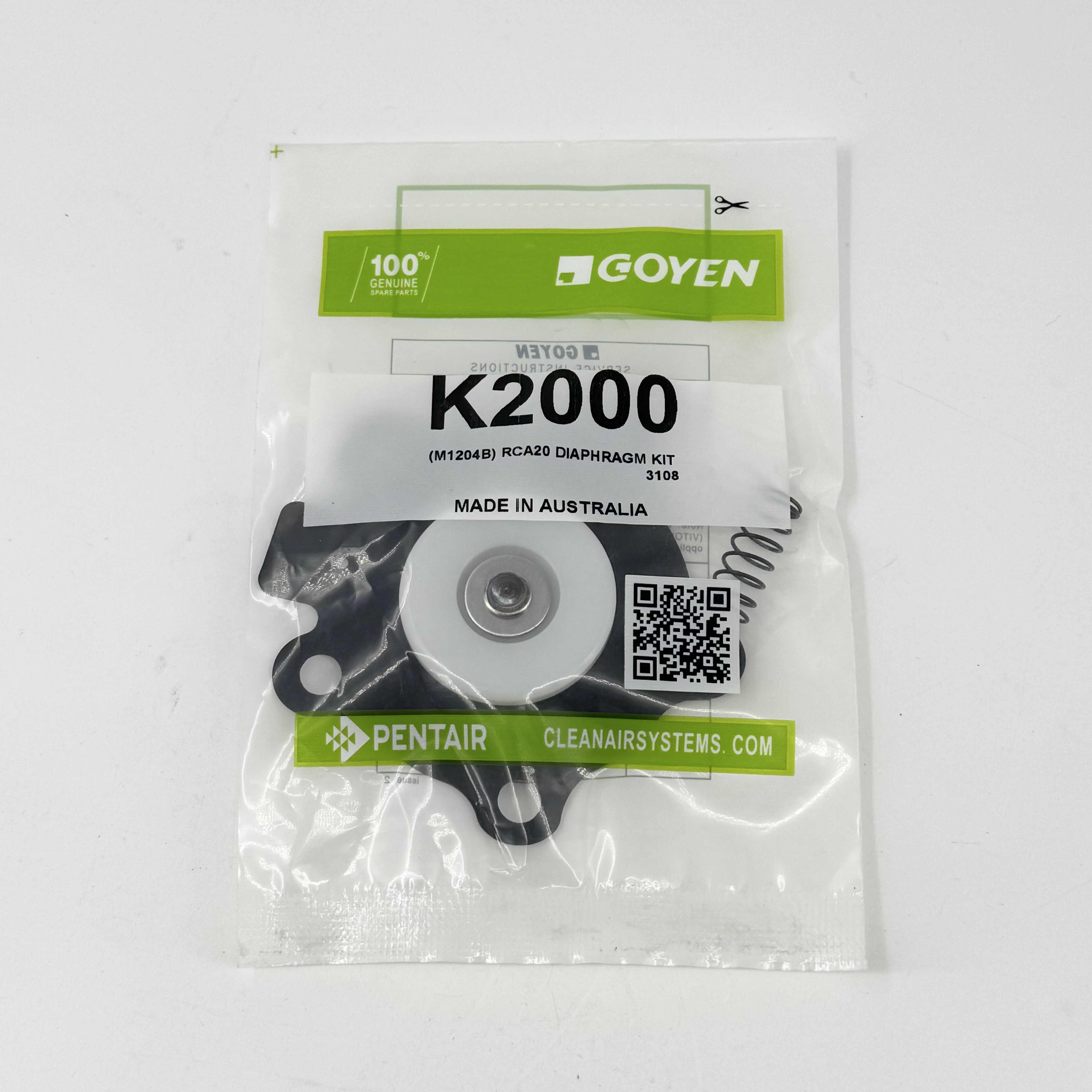 K2007 CA20T/DD RCA20T/DD 3/4“ VITON  K2007 (M2082) Replacement Diaphragm Kit Compatible CA20T, RCA20DD, CA20DD 3/4
