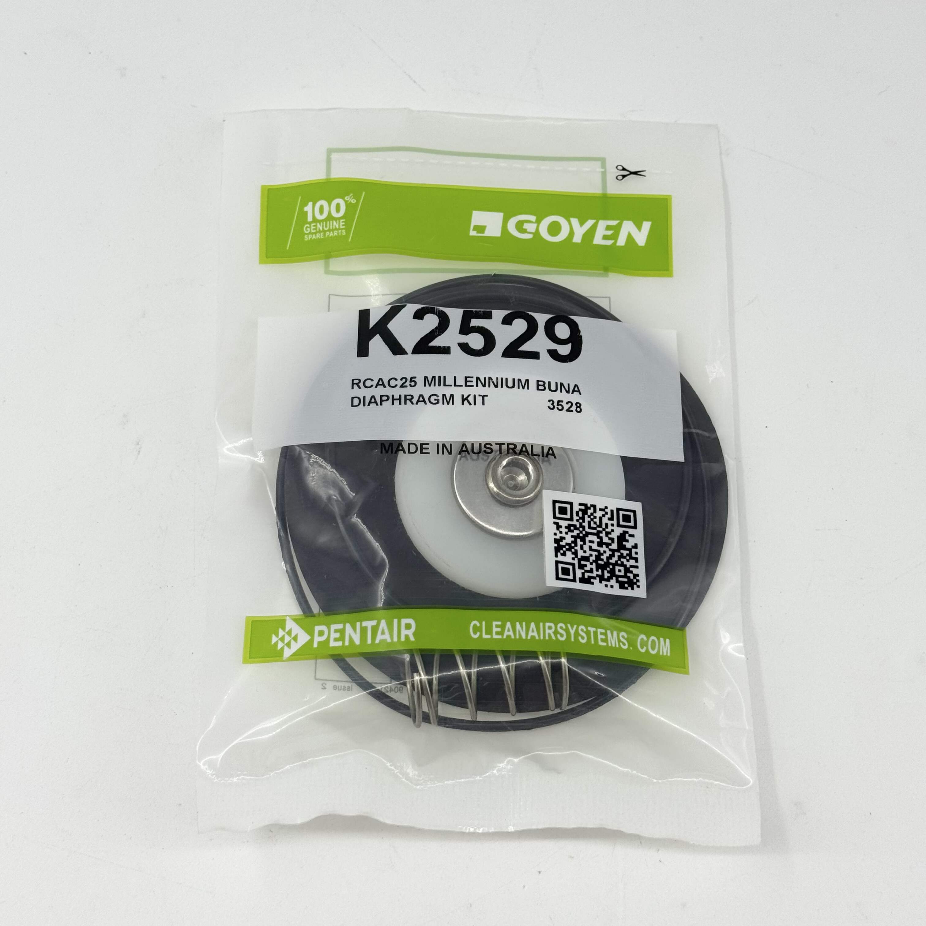 GOYEN K2529 1-inch Diaphragm Repair kit RCAC25T3 RCAC25DD3 Electromagnetic Pulse Valve RCAC25T3/DD3/FS3 1 