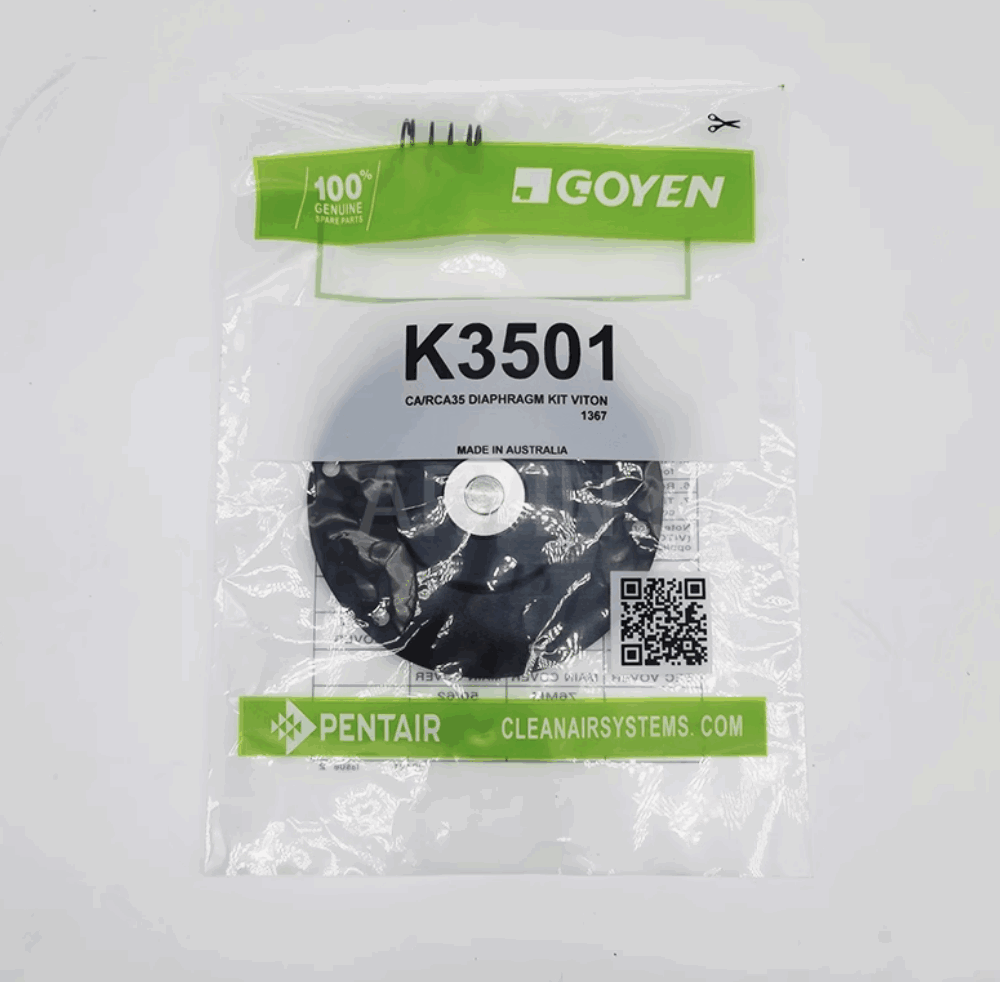 Goyen 1.5-inch diaphragm repair kit Buna/Viton K3500 K3501 K3502 electromagnetic pulse valve CA35T/RCA35T CA40T/RCA40T/DD